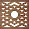 Ekena Millwork Chevron Wood Fretwork Pierced Ceiling Medallion, Walnut, 18"OD x 4 5/8"ID x 3/8"T CMWP18X18X0375CHWA - alternate 5